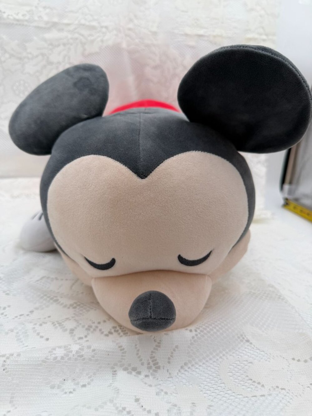 Disney Mickey Mouse Sleeping Plush Toy 21" Soft Cuddleez Stuffed Animal Red Yell